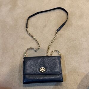 Tory Burch Black and Gold Crossbody Bag